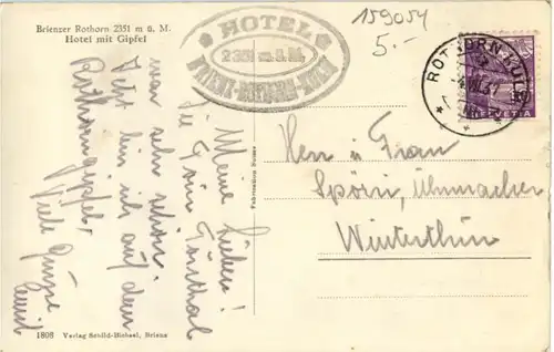 Brienzer Rothorn - Hotel mit Gipfel -159054