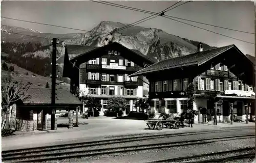 Lenk - Hotel Wildstrubel und Bahnhof -159092