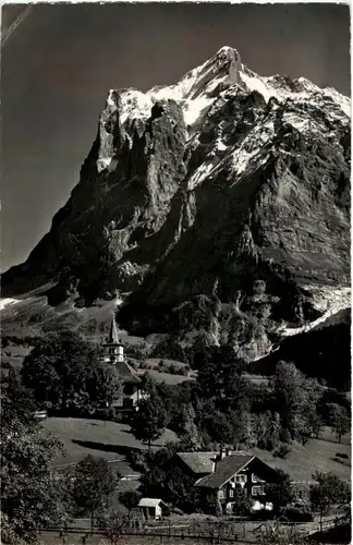 Grindelwald - Kirche mit Wetterhorn -159514