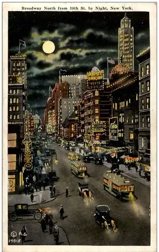 New York - Broadway by night -118948