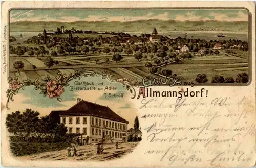Grussw aus Allmannsdorf - Brauerei zum Adelr -160182