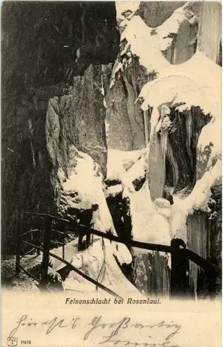 Felsenschlucht bei Rosenlaui -159752