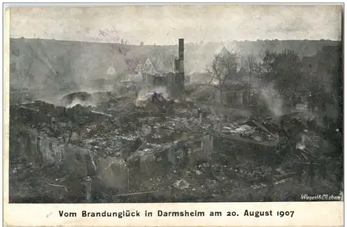 Darmsheim - Brandunglück am 20. August 1907 -119466