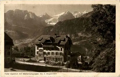 Hotel Alpenruh mit Wetterhorngruppe -159134