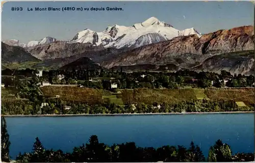 Le Mont Blanc vu depuis Geneve -159462