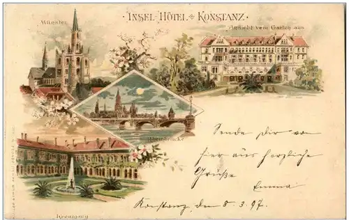 Konstanz - Insel Hotel - Litho -119848