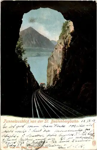 Tunnelausblick von der St. Beatenbergbahn -160746