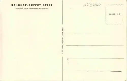 Spiez - Bahnhof Buffet -159060