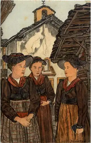 Dorfkirchlein im Wallis -159920