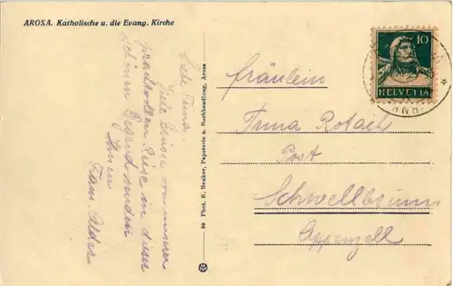 Arosa - Kath. und Evang. Kirche -160006
