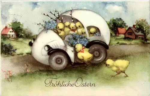 Frohe Ostern - Hase - Auto -158538