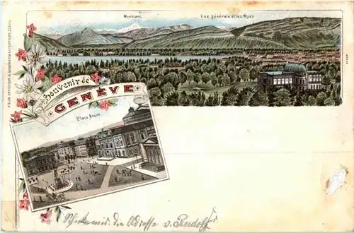 Souvenir de Geneve - Litho -162220