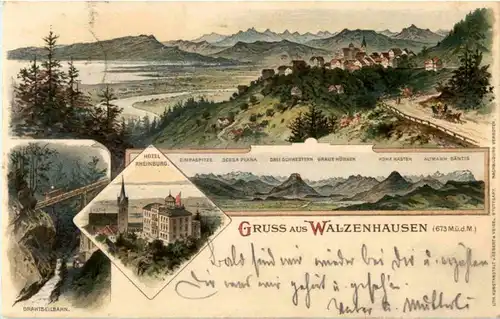 Gruss aus Walzenhausen - Litho -160176