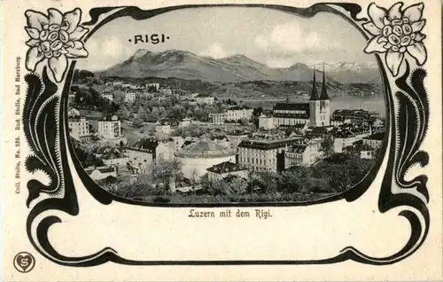 Luzern mit dem Rigi -160272