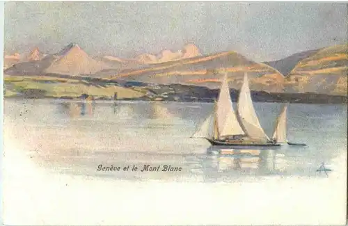 Geneve et le Mont Blanc -162478