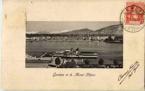Geneve et le Mont Blanc -162520