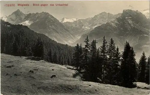 Mäglisalp - Blick gegen das Urbachtal -159346