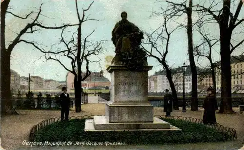 Geneve - Monument de Jean Jacques Rousseau -162762