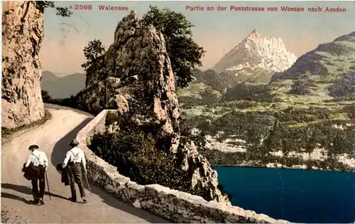 Poststrasse von Weesen nach Amden -163166