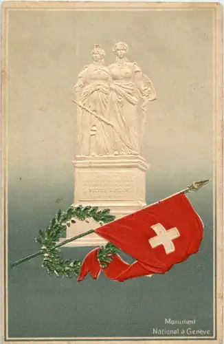 Geneve - Monument National - Prägekarte -162574