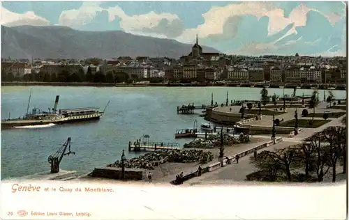 Geneve et le Quay du Montblanc -162522