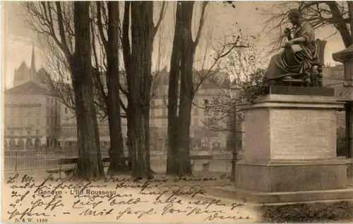 Geneve - L Ile Rousseau -162876