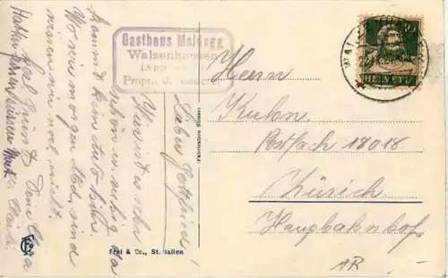 Gasthaus Meldegg bei Walzenhausen -161924