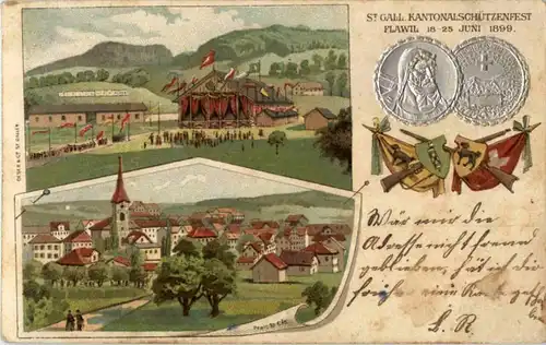 Flawil - Kantonalschützenfest 1899 -163414