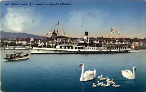 Bateau Salon La Suisse au depart de Geneve -162952