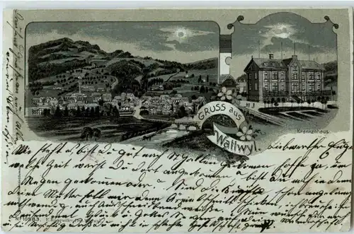 Gruss aus Wattwil - Litho -163162