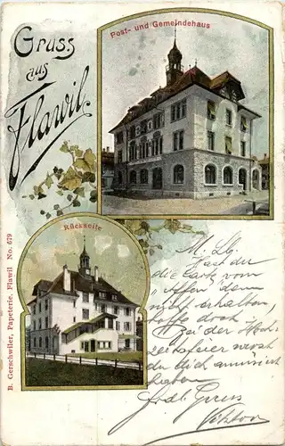 Flawil - Post und Gemeindehaus -163404