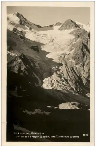 blick von der Maierspitze auf Wilden Freiger - Gletscher -122652