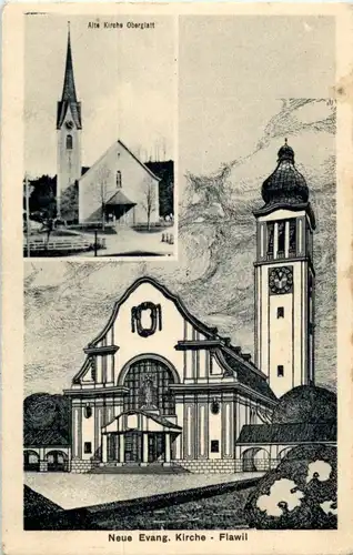 Flawil - Neue evang. Kirche -163396