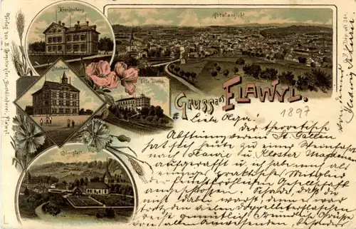 Gruss aus Flawil - Litho -163442