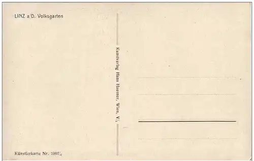 Linz - Volksgarten - Künstlerkarte -122812