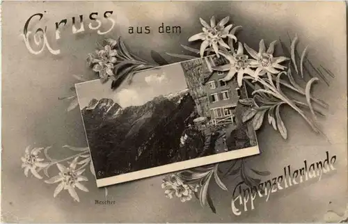 Gruss aus dem Appenzellerlande - Aescher -163780