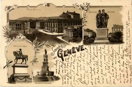 Souvenir de Geneve - Litho -162604