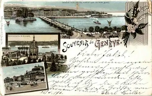 Souvenir de Geneve - Litho -162672