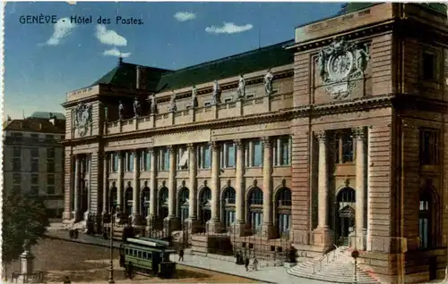 Geneve - Hotel des Postes mit Tram -162348