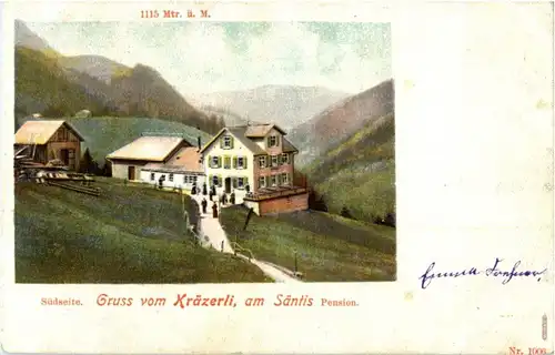 Kräzerle am Fusse des Säntis -164736