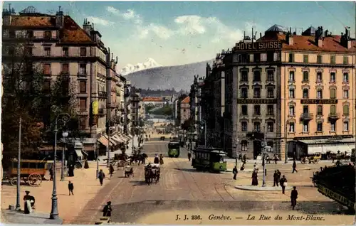 Geneve - La Rue du Mont Blanc -162798