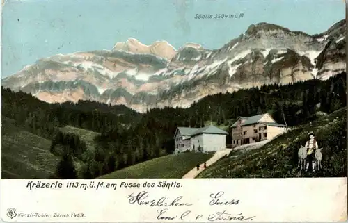 Kräzerle am Fusse des Säntis -164734