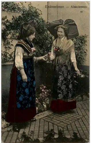 Elsässer Tracht - costumes - Feldpost -124092