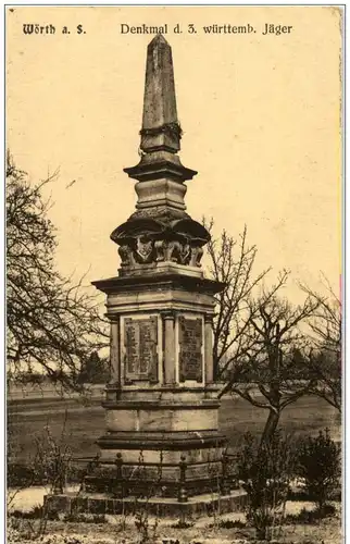 Woerth sur Sauer - Denkmal d 3. württemb. Jäger -124314