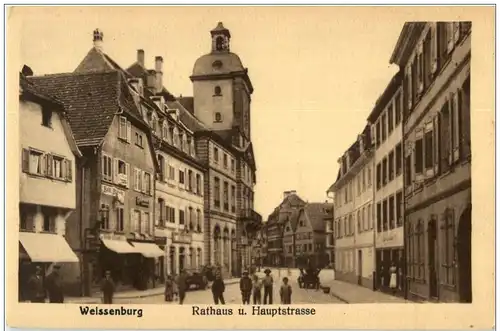 Weissenburg - Rathaus und Hauptstrasse -124374