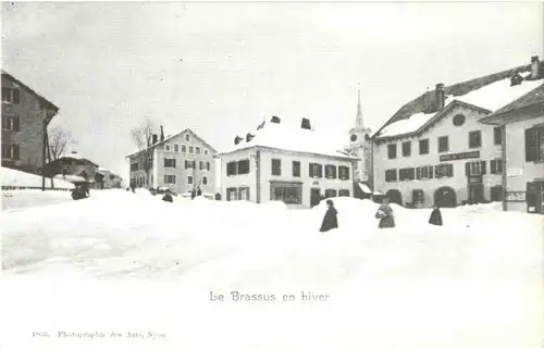 Les Brassus en hiver - Repro -165780