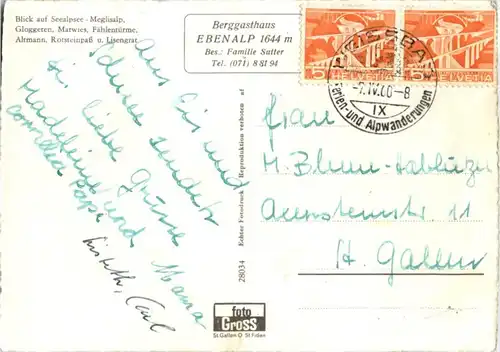 Meglisalp - Berggasthaus Ebenalp -165726