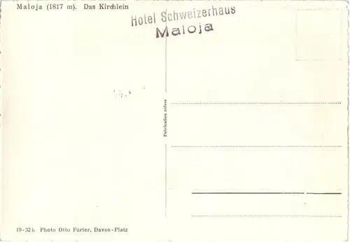 Maloja - das Kirchlein -166180