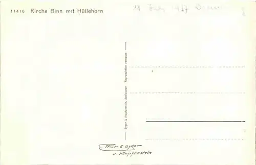 Kirche Binn mit Hüllehorn -164952