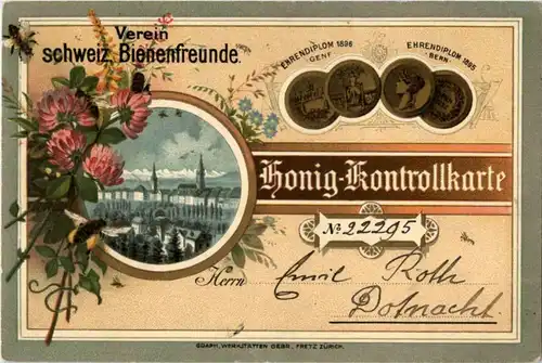 Honig Kontrollkarte Dotnacht Bienen -165014